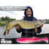 Wild Devil Baits Shockwave Shad Baby Zander Rubber Fish Artificial Bait Softlure Rubber Bait Pike Perch Zander Fishing Lure Predator Fish Bait (Hot Pink, 13.5 cm / 3 Pieces)
