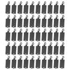 PATIKIL Reusable Plastic Tags, 100pcs Waterproof Shipping Labels, Black