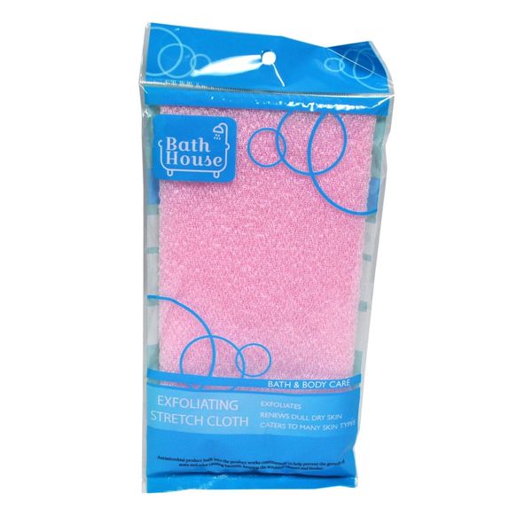 Exfoliating Stretch Shower Cloth Pink