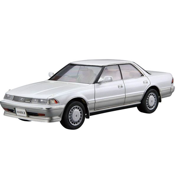 Aoshima Bunka Kyozai 1/24 The Model Car Series No.63 Toyota GZ81 Mark II 2.0 Grande Twin Cam 24 1988 Plastic Model