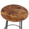 Round Pub Dining Set 3-Piece Small Kitchen Table Set w/Counter Height Bar Stools