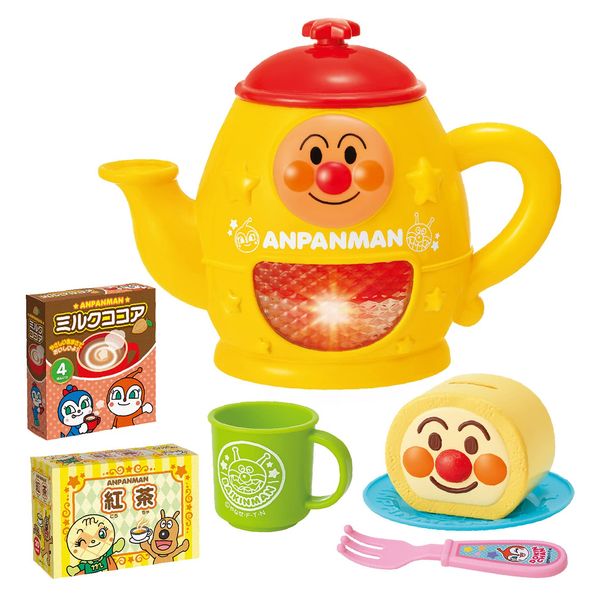 JOYPALETTE Anpanman Hot Water Wake Up! Glitter Talking Electric Kettle