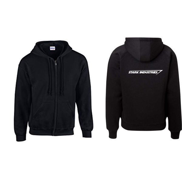 Textilhandel Hering Jacke - Stark Industries (Schwarz, 3XL)