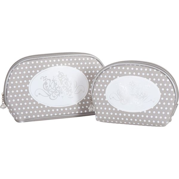 Mathilde M - 2 Assorted Toiletry Make-up Bags (Douce Arabesque)