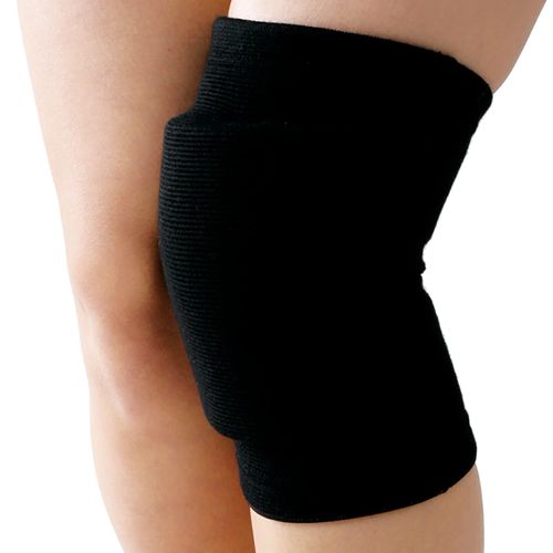 D&M 857 Knee Support, Volleyball Knee Pad, For Knees, 0.5 inches (12 mm), Thin Pad, For Adults, Black, M, For Both Left and Right Use, Made in Japan, Fixed Support, Breathable, Flexible, Stretchable,