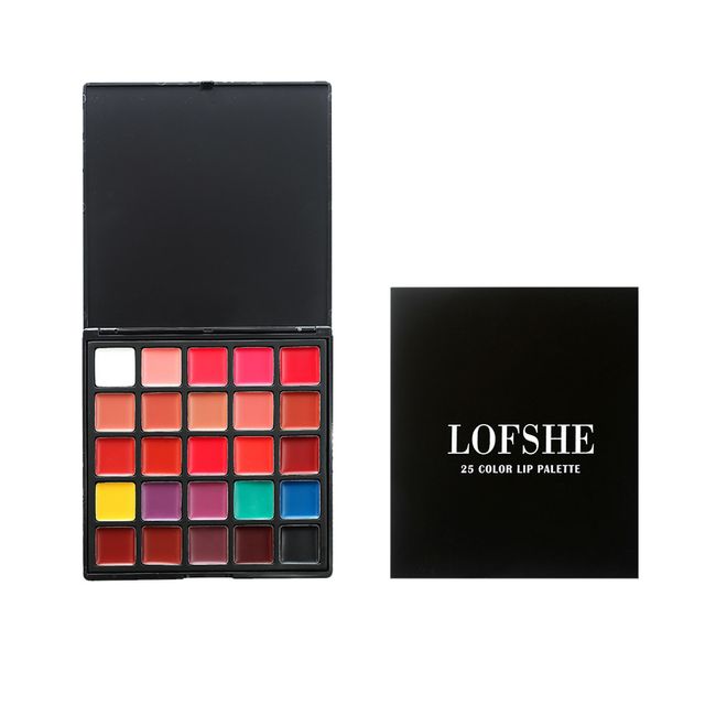 Lip Palette 25 Color Lipstick Palette Waterproof Moisturizing Long Lasting Velvet Lipgloss for Natural Dramatic Makeup