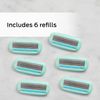 Schick Hydro Silk Moisturizing Razor Blade Refills for Women with Shower Hanger, 6 Count (Pack of 1)