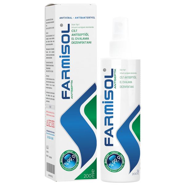 FARMİSOL ANTİSEPTİK SOLÜSYON HİPOKLORÖZ DEZENFEKTAN 200 ML