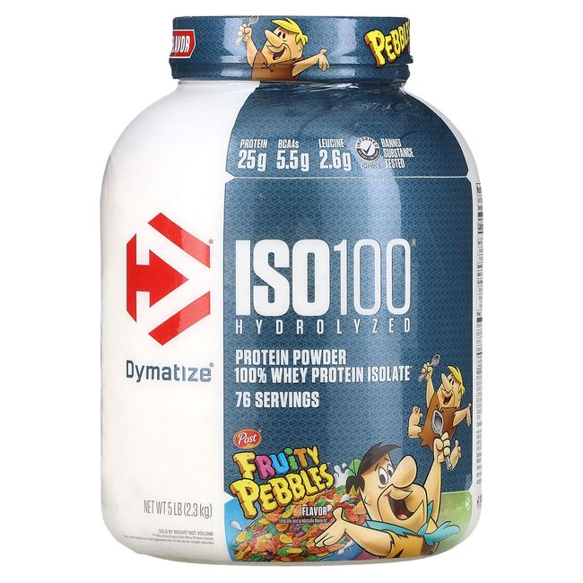 ISO100 Hydrolyzed, 100% Whey Protein Isolate, Fruity Pebbles, 5 lb (2.3 kg)