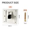 Cat6 Single Port Wall Plate, RJ45 Network Socket, 86x86mm, White