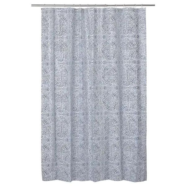 IKEA shower curtain Ensklokka white blue 404.967.58