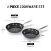 2Pcs Hard Anodized Nonstick Fry Pan Set Induction Cookware Set Scratch Resistant