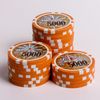 13.5 Gram Plastic Numbered Casino Single Poker Chip Roll (5000)