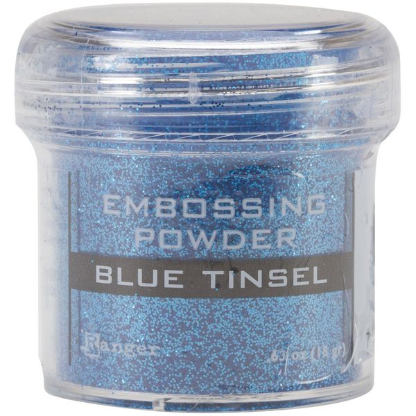 Ranger Blue Tinsel-Embossing Powder, Acrylic Multicolour, 4.44x4.44x4.44 cm
