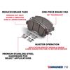 Wagner ThermoQuiet MX667 Semi-Metallic Disc Brake Pad Set