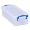 Really Useful Plastic Storage Box 0.9 Litre Clear