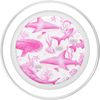 Funny Shark Head Hammerhead Shark Cute Pink Shark Pattern PopSockets PopGrip for MagSafe