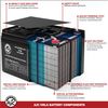 AJC Battery Compatible with Able 2 090985V 6V 4.5Ah Mobility Scooter Battery