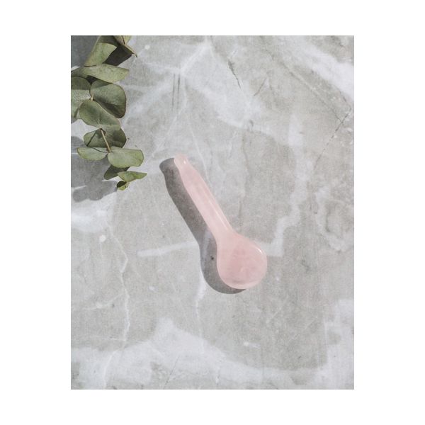 Pembe Kuvars Gua Sha Spoon