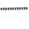 12 Pack Black Ribbed Pumps with 24-410 Neck