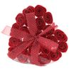 Set of 24 Soap Flower Heart Box - Red
