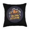 Nature’s Ultimate Force: Volcano Explosion Unleashed Throw Pillow