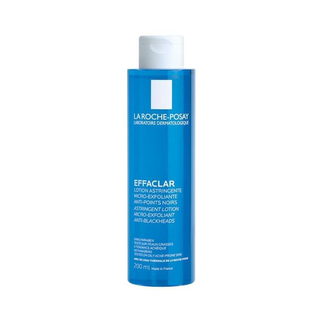 La Roche-Posay Effaclar Astringent Face Toner for Oily Skin, with Exfoliating LHAs to Minimize Appearance of Pores and Smooth Skin Texture, No Color(Packaging may vary)