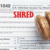 Shred Rubber Stamp Size 1/2" Tall x 1-5/8" Wide