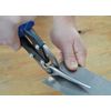 MIDWEST Power Cutters Long Cut Snip - Straight Cut Offset Tin Cutting Shears with Forged Blade & KUSH'N-POWER Comfort Grips - MWT-6516