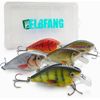 ELBFANG Crankbait Wobbler Set, 13 g, 7.5 cm, Perch Pike Fishing Lure, Artificial Bait Set