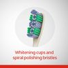 Colgate 360 Optic White Whitening Toothbrush, Adult Soft Toothbrush with Whitening Cups, Helps Whiten Teeth and Removes Odor Causing Bacteria, 4 Pack