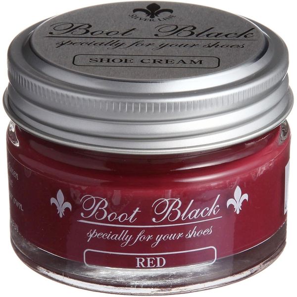 Columbus Cream Boot Black Silver Line Shoe Cream - red -
