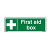 First Aid Box [200mm x 72mm] Self Adhesive Sticker [Single] Green