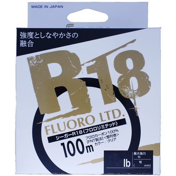 KUREHA Seaguar R18 FLUORO LTD #3.5/14lb 100m