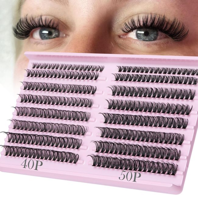 Individual lashes, Cluster Lashes DIY Eyelashes Individual Wispy Cluster Eyelash Extensions Lash Clusters 2 Styles Mixed Cluster Lashes Extensions by Goddvenus