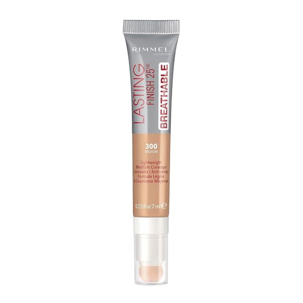 Rimmel London Lasting Finish Breathable 25H Correttore, Copre Occhiaie, Imperfezioni e Discromie, Medium , 7 ml