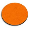 1 x Round MDF Magnet - Pretty Orange Henna Design 3687