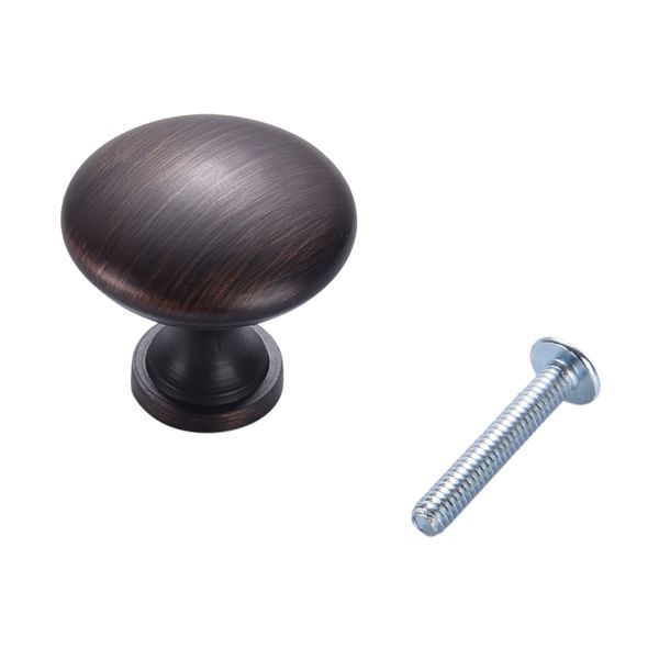 Lot Of 25 Mushroom Kitchen Cabinet Knobs Knob ORB Oil Rubbed Bronze 1 1/4 #61693