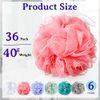 36 Pcs Shower Loofahs Bulk Bath Sponge 40g Shower Pouf Soft Net Body Scrubber Bath Scrunchies for Men and Women Exfoliating Shower Sponge