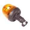 Rotating Flashing Amber Beacon 12V Flexible DIN Pole Mount Tractor Warning Light