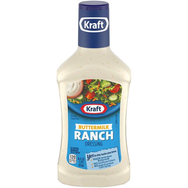 Kraft Buttermilk Ranch Salad Dressing (16 fl oz Bottles, Pack of 6)