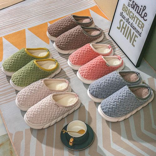 Room Shoes, Cold Protection, Warm Slippers, Indoor Shoes, For Winter, Women's, Men's, Fluffy, Soft, Cushioned, Easy to Wear, Painless, Anti-Slip, Quiet, Breathable, For Guests, Family, Indoor,