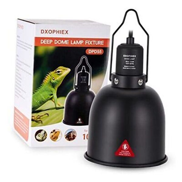 5.5inch Deep Dome Reptile Heat Lamp Reptile Light Fixture UVB 5.5inch deep dome