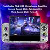 SZYUYU Switch Controller for Nintendo Switch/OLED, Full-Size Grip Ergonomic Handheld Mode Controller, Switch Pro Controller One-Piece Joypad with 8 Color RGB Lights/Programming/Turbo/Cable (Transparent ice)