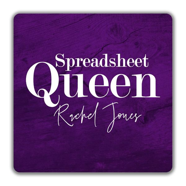 Shopagift Personalised Spreadsheet Queen Coaster - 9cm x 9cm