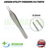 Adson Utility Forceps 0.5mm 1x2 Teeth Surgical Ophthalmic Eye Instruments 12cm