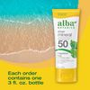Alba Botanica Sunscreen for Face and Body, Sheer Mineral Sunscreen Lotion, Broad Spectrum SPF 50, Water Resistant and Fragrance-Free, 3 fl. oz. Tube