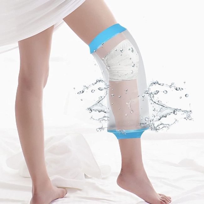 Waterproof Cast Cover for Shower Bath Knee/Leg Wound Care Watertight Protector