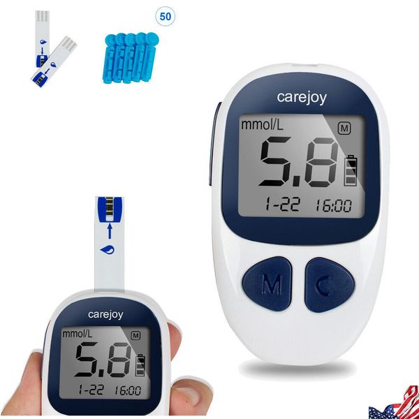 Blood Glucose Monitor Diabetes Meter Sugar Test Glucometer  Carejoy