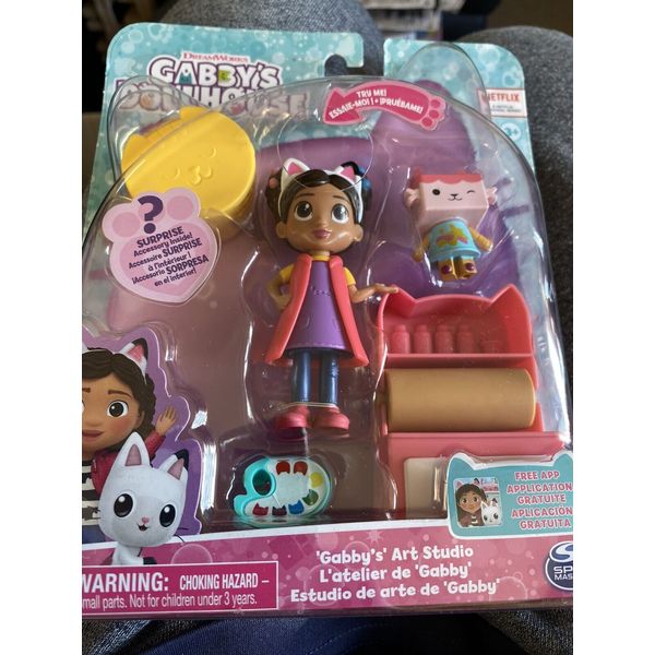 Netflix Gabby's Dollhouse Art Studio Playset Kids Toy Figure Box Cat Surprises